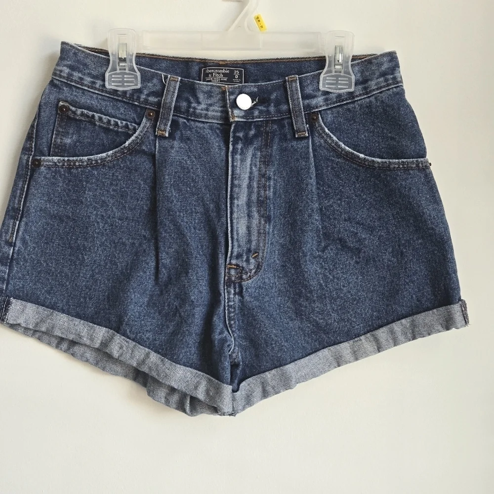 Abercrombie & Fitch Annie High-Rise Jean Short Size 25 - Picture 2 of 8
